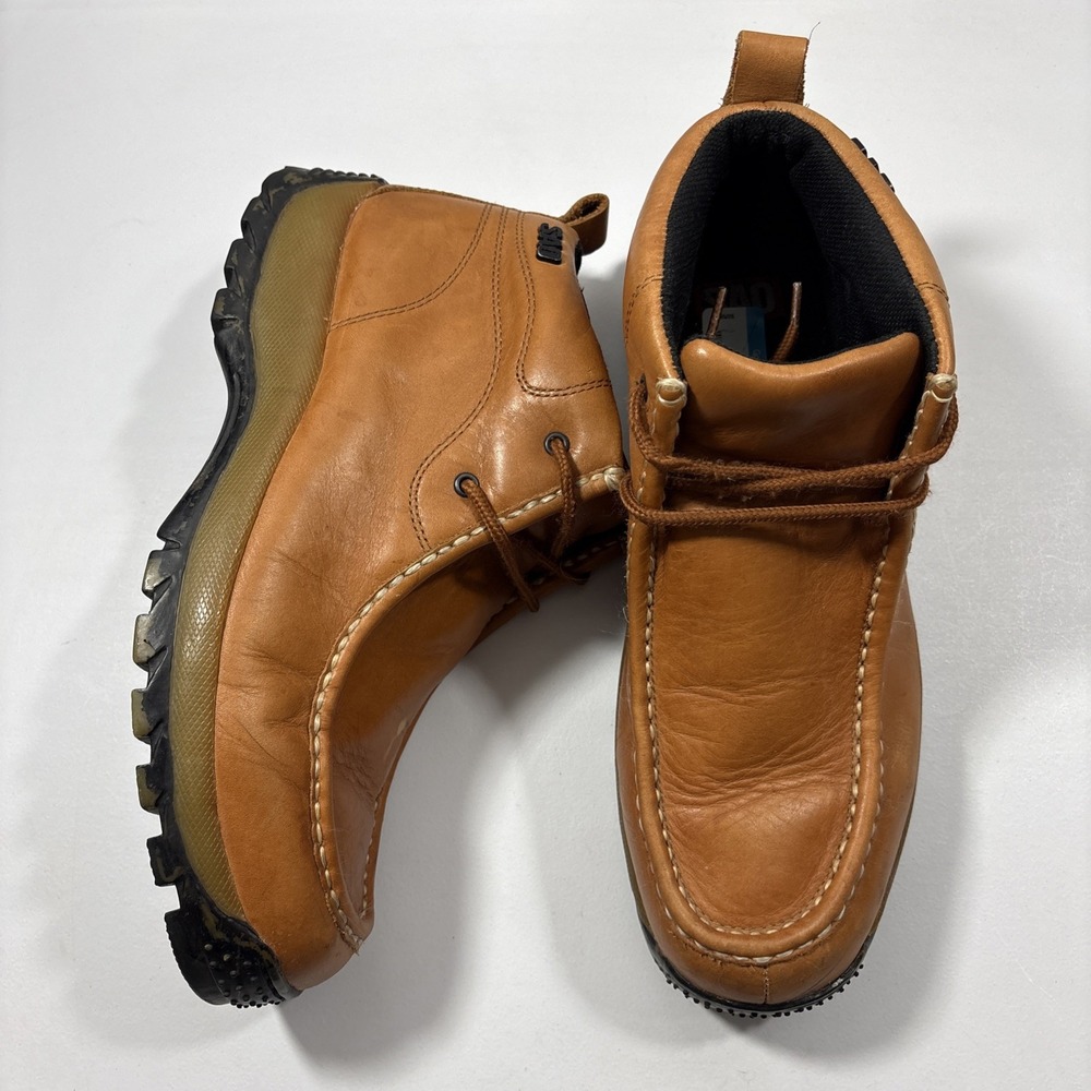 SAO by Stacy Adams Men's 13M Brown Leather Moc Toe Chukka Boots 63089-40